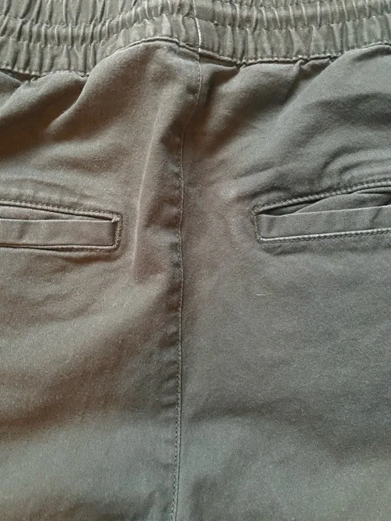 H&M Olive Green Ruched Drawstring Joggers - Picture 6 of 7